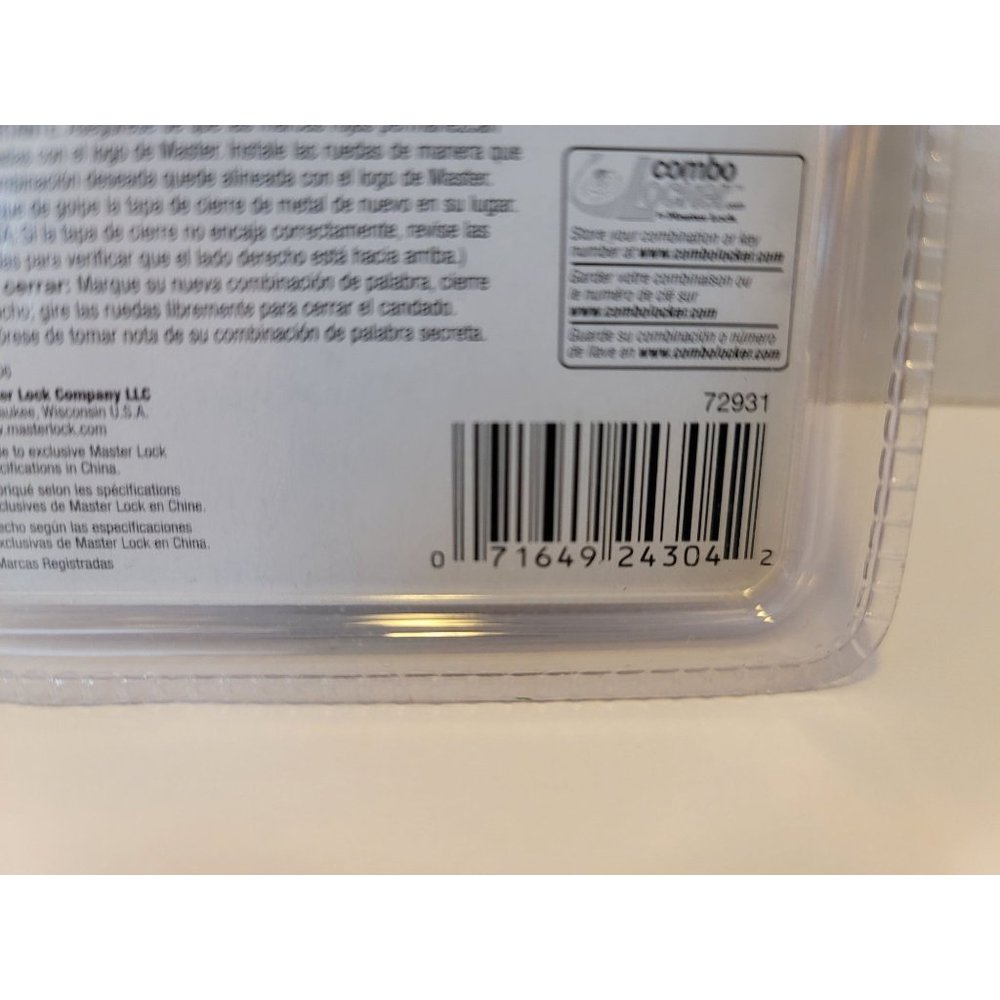Password Plus Letters + Numbers Security Lock. New, Orange In Color - Picture 2 of 3